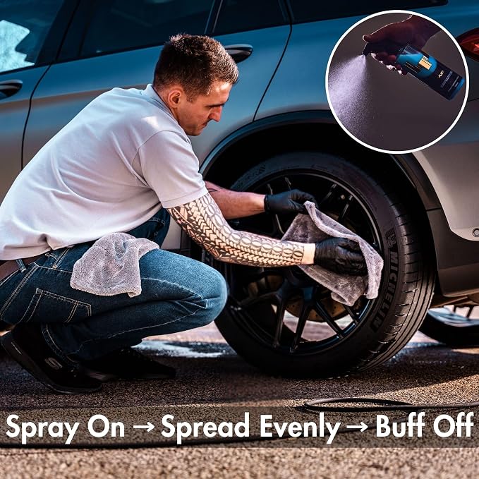 Yum Ceramic – Advanced Spray Ceramic Coating for Long-Lasting Gloss and Water Repellency – Easy Application on Paint, Glass and Trim – Safe on Coated & Uncoated Vehicles and Surfaces – 500ml