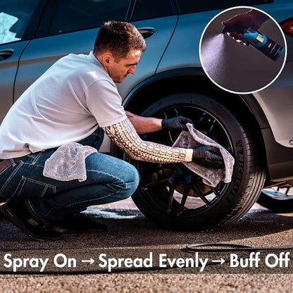 Yum Ceramic – Advanced Spray Ceramic Coating for Long-Lasting Gloss and Water Repellency – Easy Application on Paint, Glass and Trim – Safe on Coated & Uncoated Vehicles and Surfaces – 500ml