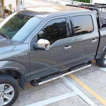 BINARY STAR 6 Inch Running Boards Compatible with 2019-2026 Chevy Silverado/GMC Sierra 1500 Crew Cab, 20-26 Silverado/Sierra 2500HD 3500HD. High Light Stainless Steel Side Steps Nerf Bars Step Bars.