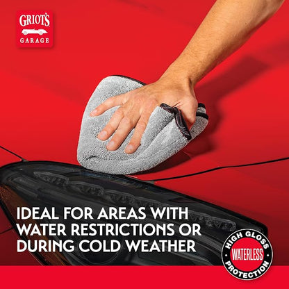 Griot's Garage Spray-On Car Wash for Vehicle Cleaning and Detailing, Rinseless and Waterless, No Hose and Bucket Needed, With Carnauba Wax Protection, 11066, One Gallon