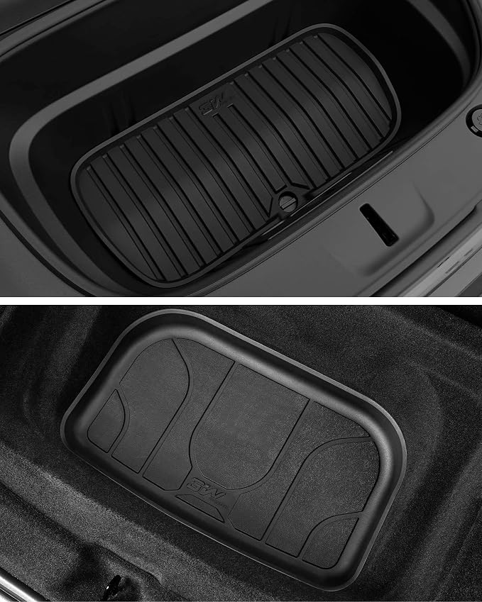 3W Tesla New Model Y Juniper Floor Mats and Cargo Liners, TPE Full Set Floor Liner for New Model Y 2025 2026, Cargo Mats and Seat Back Cover Protector, Car Mats for Tesla Accessories, Vigormold™