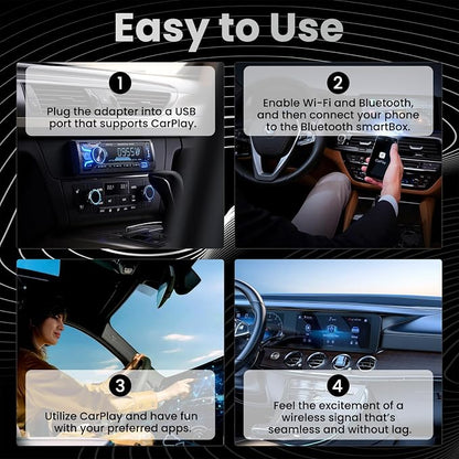 2026 Upgrade 3 in 1 Screen Mirroring for iOS Android Phone,Wired to Wireless Screen Mirroring Carplay Adapter for Car,Mirror Link Auto Adapter with 2.4/5Ghz WiFi & Bluetooth 5.0