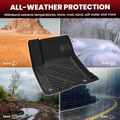 LASFIT Floor Mats for Lincoln Corsair 2026-2020 (Fit Gasoline Not fit PHEV) All Weather Floor Liner for Lincoln Corsair TPE Custom Fit Car Mats Front & Rear 2 Row Mats,Black