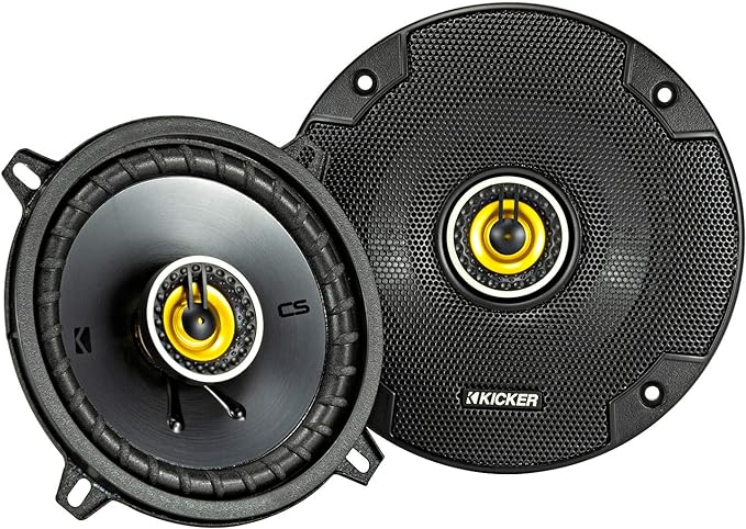 KICKER 46CSC54 CS-Series CSC5 5.25-Inch (130mm) Coaxial Speakers, 4-Ohm (Pair)