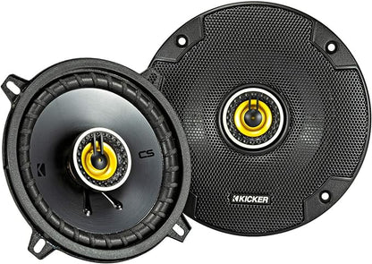 KICKER 46CSC54 CS-Series CSC5 5.25-Inch (130mm) Coaxial Speakers, 4-Ohm (Pair)