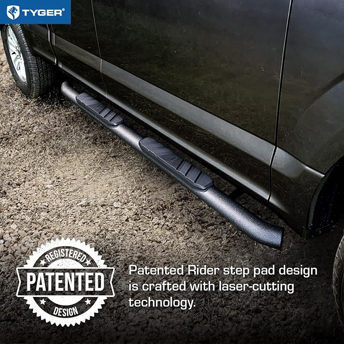 Tyger Auto 3.5" Rider Oval Tube Running Boards Compatible with 2019-2026 Chevy Silverado GMC Sierra 1500; 2020-2026 2500 3500HD | Crew Cab | TG-SS2C64931 | Side Step Rail Nerf Bars
