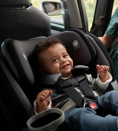 Safety 1st Turn and Go 360 ST 360 Rotating Car Seat, SafetySwivel, SecureTech Installation, All-in-One Convertible Car Seat, 3-in-1 Rear-Facing, Forward-Facing, Booster, 5-100 lbs, Dark Triad