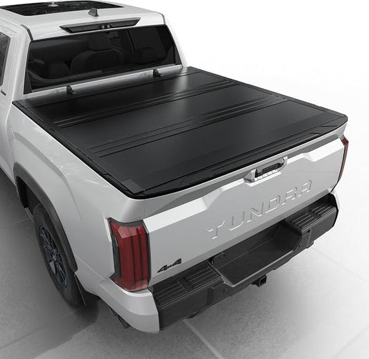 Toptiny Low Profile Flip Up Truck Bed Tonneau Cover Fits 2022-2026 Toyota Tundra 5'6" Bed (66.7")