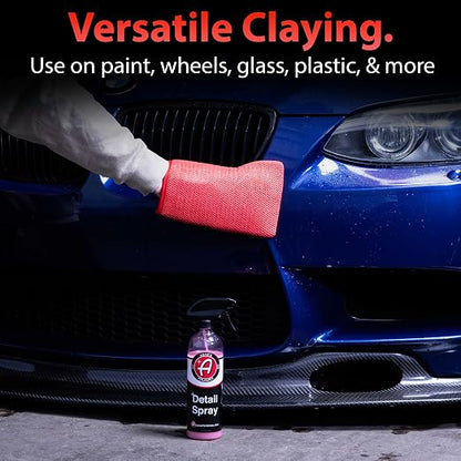 Adam's Polishes Clay Mitt - Medium Grade Clay Bar Infused Mitt | Car Detailing Glove Quickly Removes Debris from Your Paint, Glass, Wheels, & More