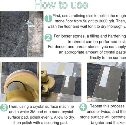 Granite Polishing Paste, Marble Cleaner Countertop, Quartz Polish, Granite Polishing Kit | Marble Cleaner and Polish - Enhances Shine & Maintenance, Safe for Stone Surfaces, 5 Kg