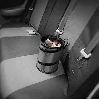 FH Group FH1120 Collapsible Trash Can (Black) Small with Gift - Universal for Cars Trucks and SUVs
