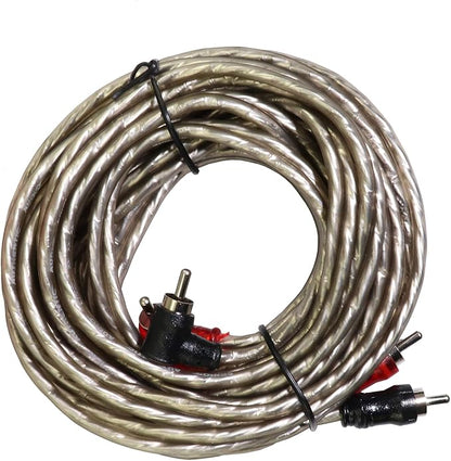 4 Gauge 1000W CCA Complete Amplifier Wiring Kit - with Power/Ground Wire, RCA Cables, Speaker Wire, Capacitor & Distro Block | for High-Power Subwoofer and Multi-Channel Stereo System Install
