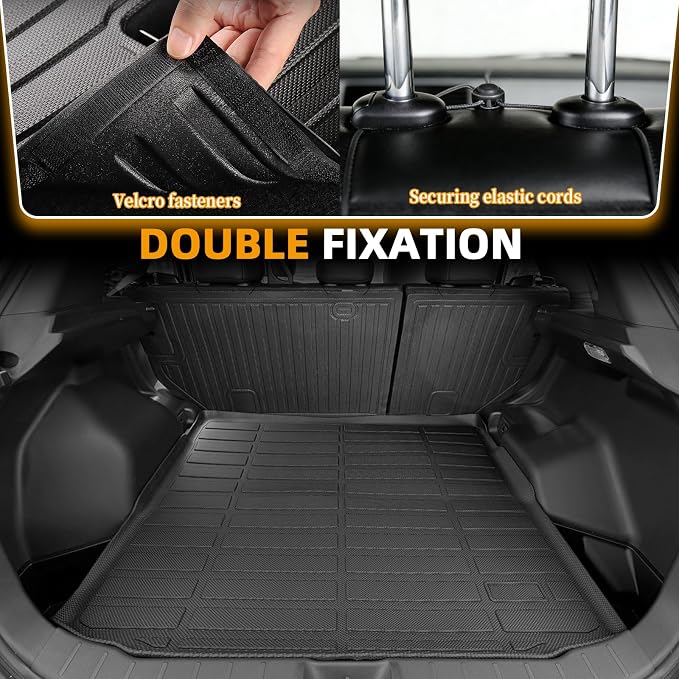 Floor Mats for Mitsubishi Outlander Sport 2011-2024, Outlander Sport Floor Mats Custom Fit Floor Liners & Seatback Mat & Cargo Liner, TPE Non-Slip Waterproof Summer Winter Outlander Mats Accessories