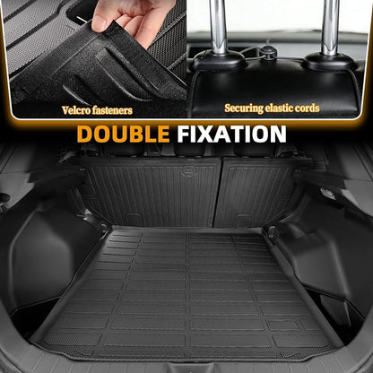 Floor Mats for Mitsubishi Outlander Sport 2011-2024, Outlander Sport Floor Mats Custom Fit Floor Liners & Seatback Mat & Cargo Liner, TPE Non-Slip Waterproof Summer Winter Outlander Mats Accessories