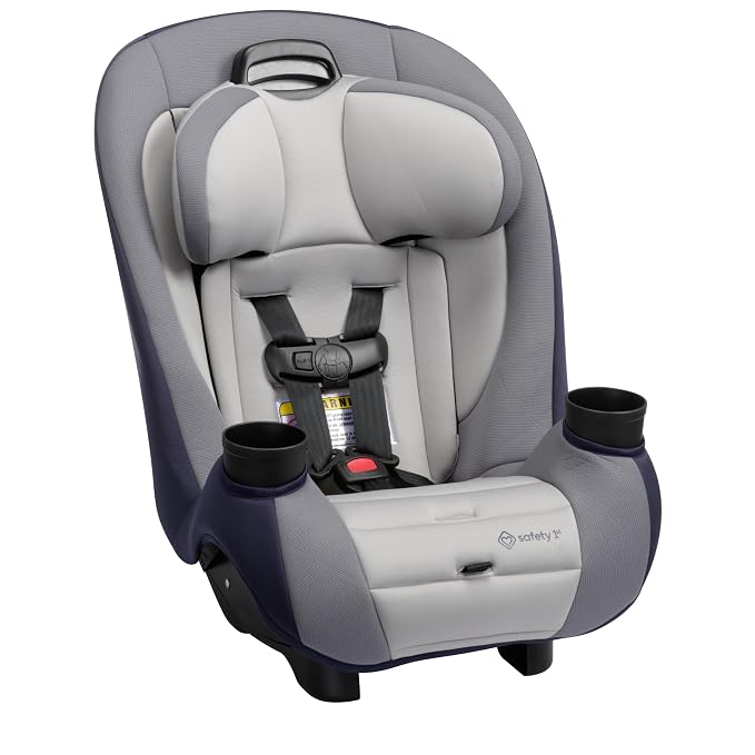 Safety 1st Ellaris 3-in-1 Convertible Car Seat, Slim Fit Design, Rear & Forward-Facing, 5-Position Headrest, Travel-Friendly with Machine-Washable Seat Pad, London Blue