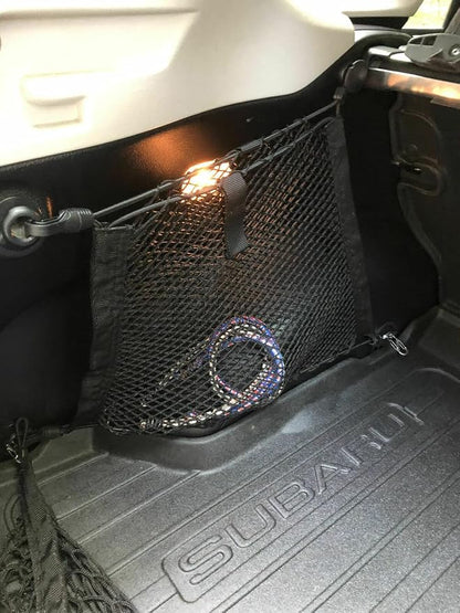 Trunk Side Cargo Net Set of 2 for Subaru Impreza Crosstrek XV WRX STI 2012-2025–Envelope Style Cargo Net for Wagon – Premium Mesh Elastic Car Trunk Organizer – Compatible with Impreza