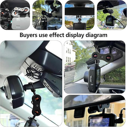 Dash Cam Mount,Aluminum Dash Camera Rear View Mirror Mount Kit,Compatible with Rove-4k,Rove-4k Pro,R2-4k Dual Dash Camera Models