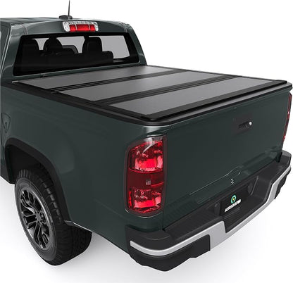 AUTOSAVER88 Low-Profile Hard Tri Fold Truck Bed Tonneau Cover Fit for Chevy Colorado/GMC Canyon 2015-2026 with 5.2ft Bed