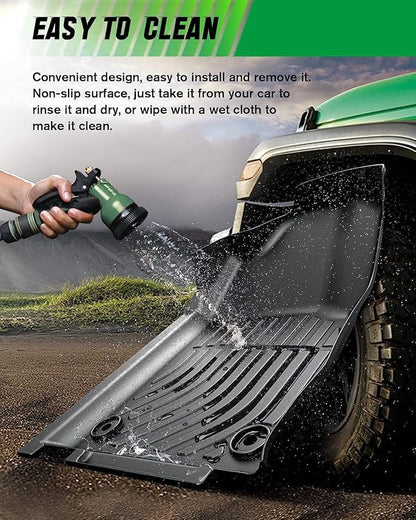 VIWIK Floor Mats Fit for 2022-2026 Hyundai Tucson Hybrid All Weather Custom Car Mats Full Set for 1st & 2nd Row Automotive Floor Liners TPE Black