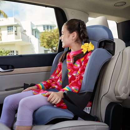 Cosco Kids Finale DX 2-in-1 Booster Car Seat, Forward Facing Toddler Car Seat (40-65 lbs) and Belt Positioning High Back Booster (40-100 lbs), Dusk