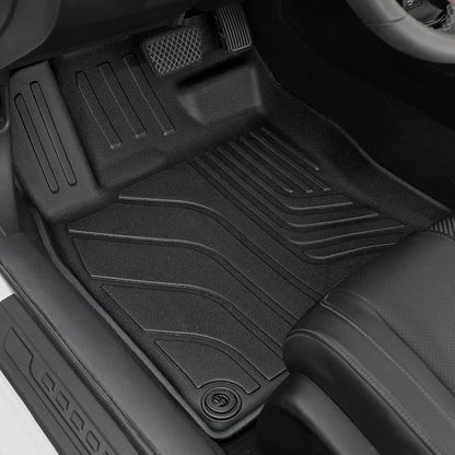 Floor Mats for Honda Civic 2016-2021, All Weather Floor Mats Trunk Cargo Liner and Door Sill Guards Accessories, Full Coverage Set (Fit Sedan Models)