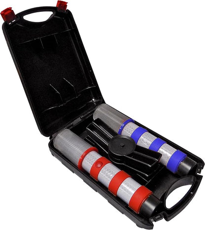 Electriduct Road Emergency Beacon LED Flare KIT with Storage Case - Red & Blue | 3 Kits