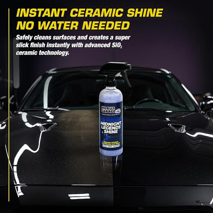 Nobu's Garage - Clay Mitt & Clay Bars Auto Detailing Kit with Waterless Car Wash Ceramic Detail Spray - Car Detail Spray & Lubricant, Quick Detailer Cleaner & Luber - Automotive Claybar Glove