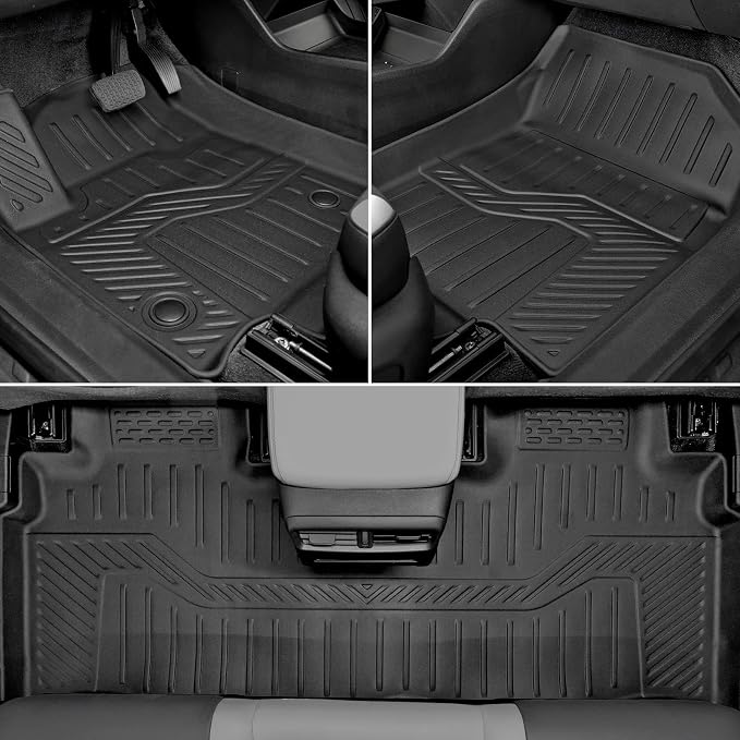 Floor Mats for Honda Prologue/Chevy Blazer EV 2024-2026, TPE All Weather Protection Cargo Mat with Backrest Mat Lower Trunk Liner for Honda Prologue Accessories (Inclued Door Sill Guards)
