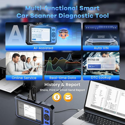 MUCAR 682 AI-Assisted OBD2 Scanner Bidirectional Scan Tool, Scanner for Car ALL System, OBD2 Scanner Diagnostic Tool with Active Test,Car Diagnostic Scanner with 20+ Reset,CAN FD & FCA SGW,Free Update