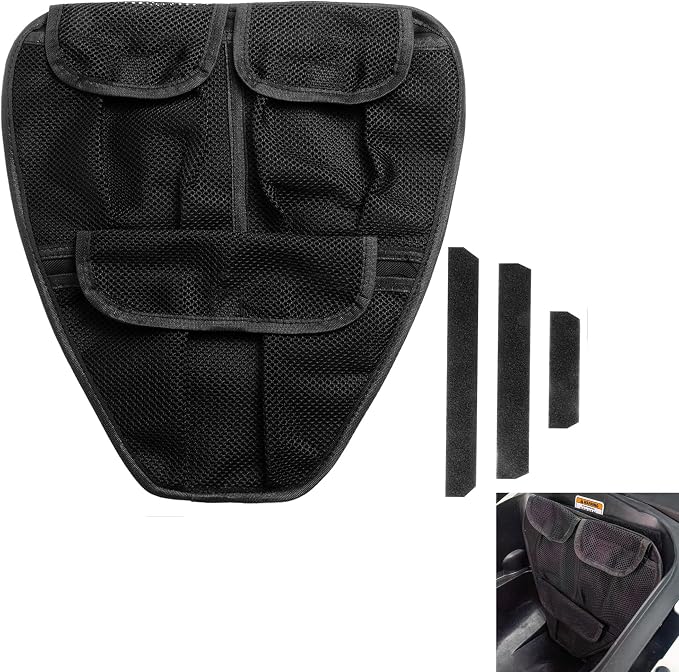 Front Trunk Organizer Frunk Tool Bag for Can Am Spyder F3 F3-L F3-S F3-T 2015+ Models - Removable 3 Mesh Pockets Storage Accessories(Black Style)