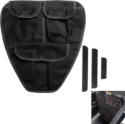 Front Trunk Organizer Frunk Tool Bag for Can Am Spyder F3 F3-L F3-S F3-T 2015+ Models - Removable 3 Mesh Pockets Storage Accessories(Black Style)