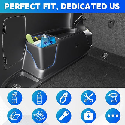 Trunk Organizer Fits for 2010-2024 Toyota 4Runner 5-Seat 2nd Row Trunk Storage Box Compatible with 4Runner Accessories (Left Hetero)