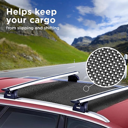 Mockins 60"x40" Anti Slip Mat for Car Top Carrier Rack & Rooftop Cargo Bag | Trimmable Car Roof Cargo Carrier Pad | Multifunctional Roof Rack Pads Mat Cargo Liner | Protective Mat for Truck SUV Van RV | Trimmable Car Roof Cargo Carrier Pad | Multifunct...
