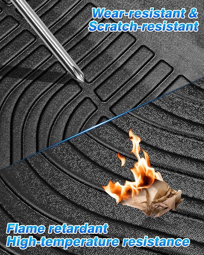 Cartist Floor Mats Fit for Honda HR-V HRV 2023 2024 2025 2026 (Include Hybrid) All Weather Floor Liners Front & 2nd Row Floor Mat for HRV Heavy Duty