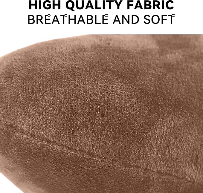 Car Headrest Pillow, Soft Comfortable Memory Foam Automotive Neck Pillow Cushion for Neck Pain Pressure Relief, Universal Fit (Brown)