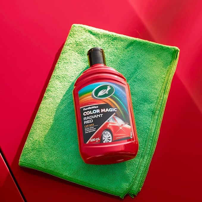 Turtle Wax 52711 Color Magic Car Paintwork Polish Restores Colour & Shine Red 500ml