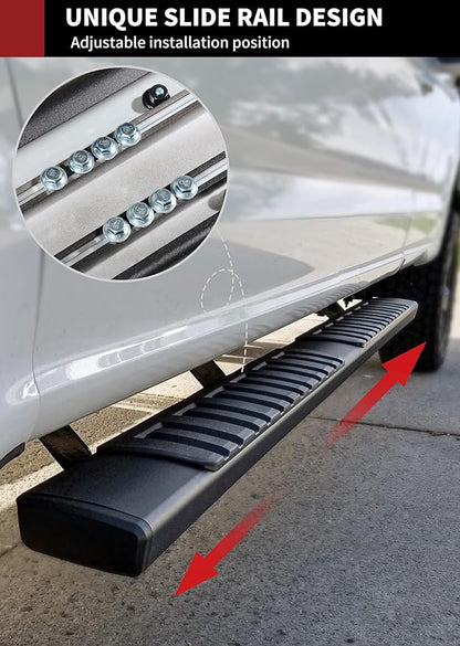 YITAMOTOR 6 inches Running Boards Compatible with 2009-2018 Dodge Ram 1500, 2019-2024 Ram 1500 Classic Quad Cab, Side Step Nerf Bars Side Bars