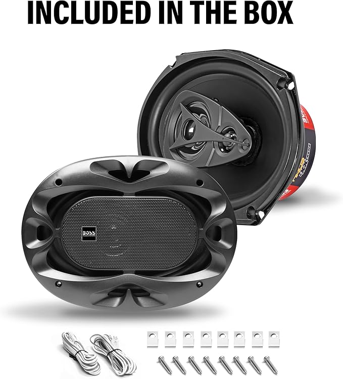 BOSS Audio Systems CH6940B Chaos Exxtreme Series 6 x 9 Inch Car Door Speakers - 500 Watts Max (per Pair), Coaxial, 4 Way, Full Range, 4 Ohms, Sold in Pairs, Bocinas para Carro