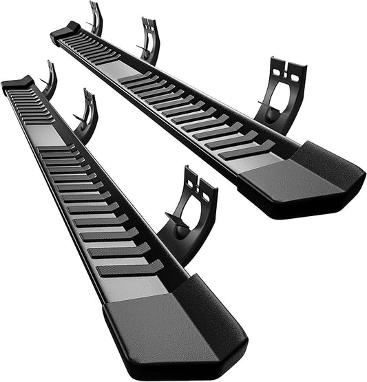 AUTOSAVER88 6 Inches Running Boards Crew Cab Compatible with 2010-2026 RAM 2500/3500, 2009-2018 RAM 1500, 2019-2024 1500 RAM 1500 Classic, Step Pad Design, Stainless Steel Side Steps Nerf Bar