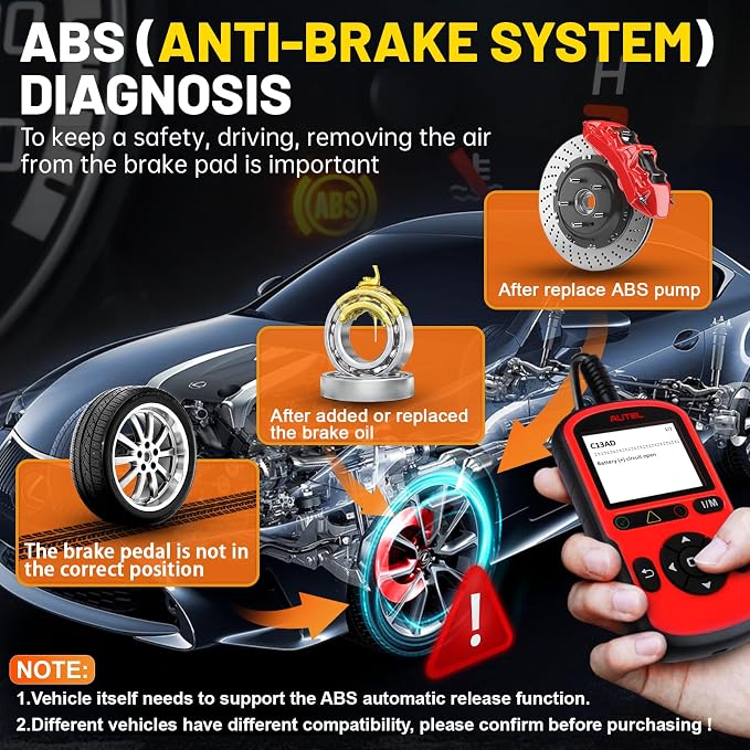 Autel AutoLink AL549 OBD2 Scanner Code Reader | Check Engine Code Reader ABS Diagnostic Tool,Universal Car Battery Test, Live Data,Scan tool For Car Repairers, Enthusiasts