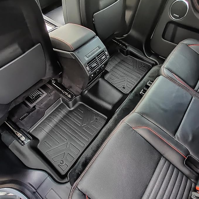 SMARTLINER All Weather Protection Custom Fit 2 Row Floor Mats and Cargo Liner Set Compatible with 2020-2025 Land Rover Discovery Sport