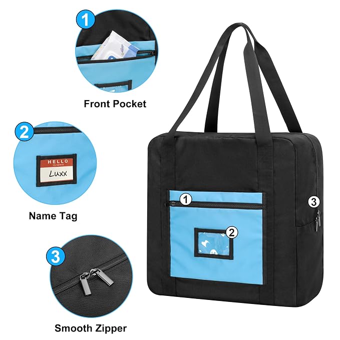 Teamoy Infant Booster Seat Travel Bag for Airplane, Compatible with Most Standard Boosters, Booster Seat Bags with Handle, Black