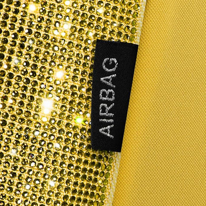 CAR PASS Yellow Bling Diamond Leather Car Seat Cover Full Sets,Waterproof Shining Glitter Sparkly Crystal Universal Fit for Automotive Truck SUV Cute Women Girl Airbag Compatable,All Yellow Rhinestone