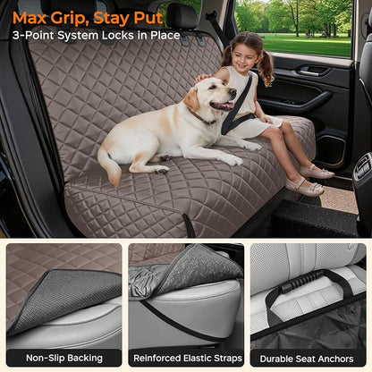URPOWER Dog Car Seat Cover for Back Seat - Waterproof Car Seat Protector for Child Carseat & Pets, Nonslip Car Seat Covers for Mid-Size Cars & Mid-Size SUVs