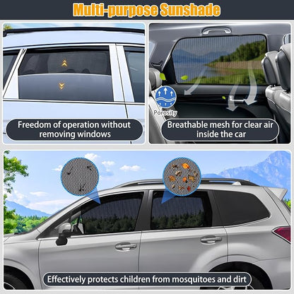 XCBYT Car Window Shades for 2019-2024 Forester - 4PCS Side Window Sun Shades with Breathable Mesh, Magnetic Car Window Covers for Baby & Privacy, UV Protection & Heat Insulation