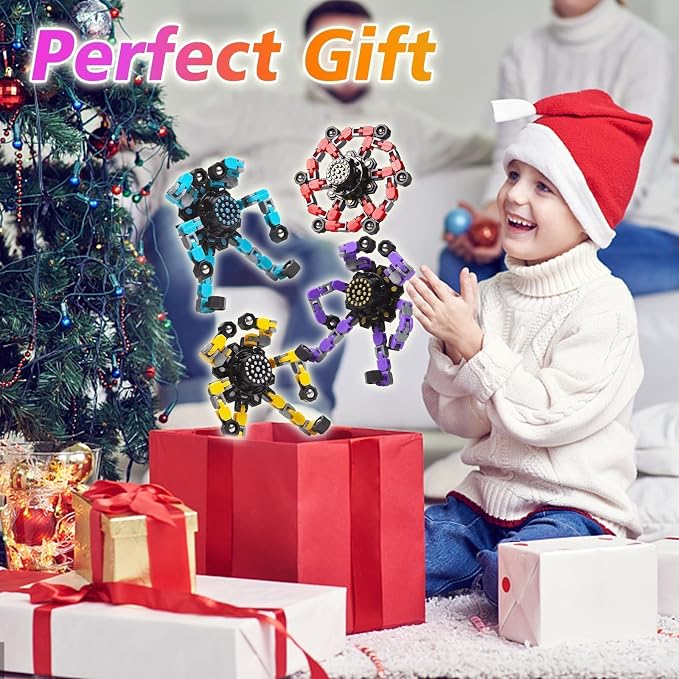 Gokeey 32 Pcs Party Favors for Kids 8-12, Treasure Box Toys for Classroom Prizes, Transformable Fidget Spinners Bulk, Goodie Bag Stuffers for Boys and Girls, Pinata Fillers, Sensory Toys