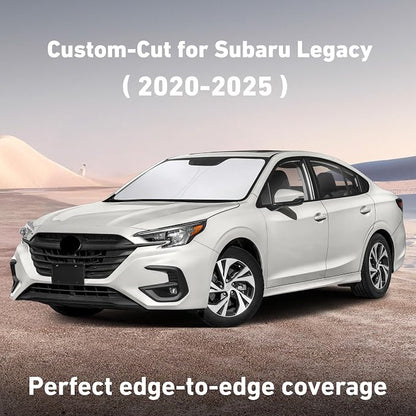 EcoNour Windshield Sunshade Compatible for Subaru Legacy 2020-2023 2024 2025, Sun Visor for Front Windshield & Window Sun Shade Cover, UV Heat Blocker & Protector, Car Accessories