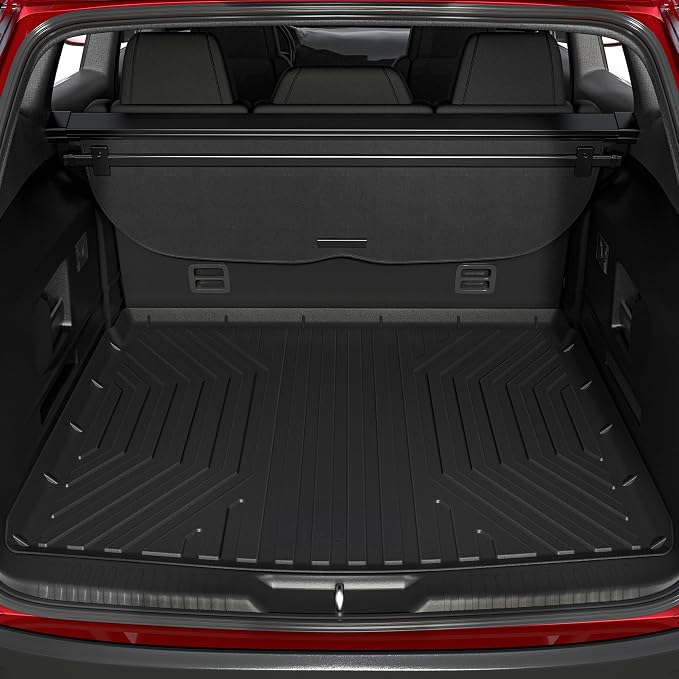 OEDRO Cargo Trunk Liner Floor Mat Compatible with 2010-2024 Toyota 4Runner with 3rd Row Seats, Unique Black TPE All-Weather Guard Cargo Mats