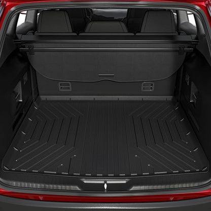 OEDRO Cargo Trunk Liner Floor Mat Compatible with 2010-2024 Toyota 4Runner with 3rd Row Seats, Unique Black TPE All-Weather Guard Cargo Mats