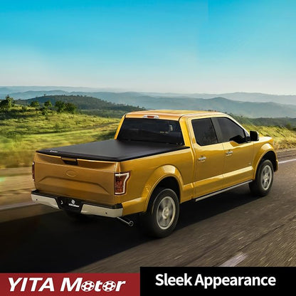YITAMOTOR Soft Roll Up Truck Bed Tonneau Cover Compatible with 2005-2026 Nissan Frontier(NO México), Fleetside 5 ft Bed